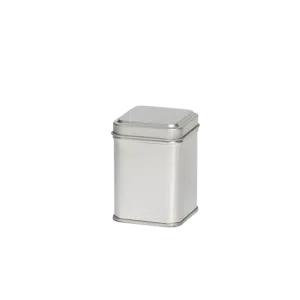 Theeblik zilver vierkant 50 gram