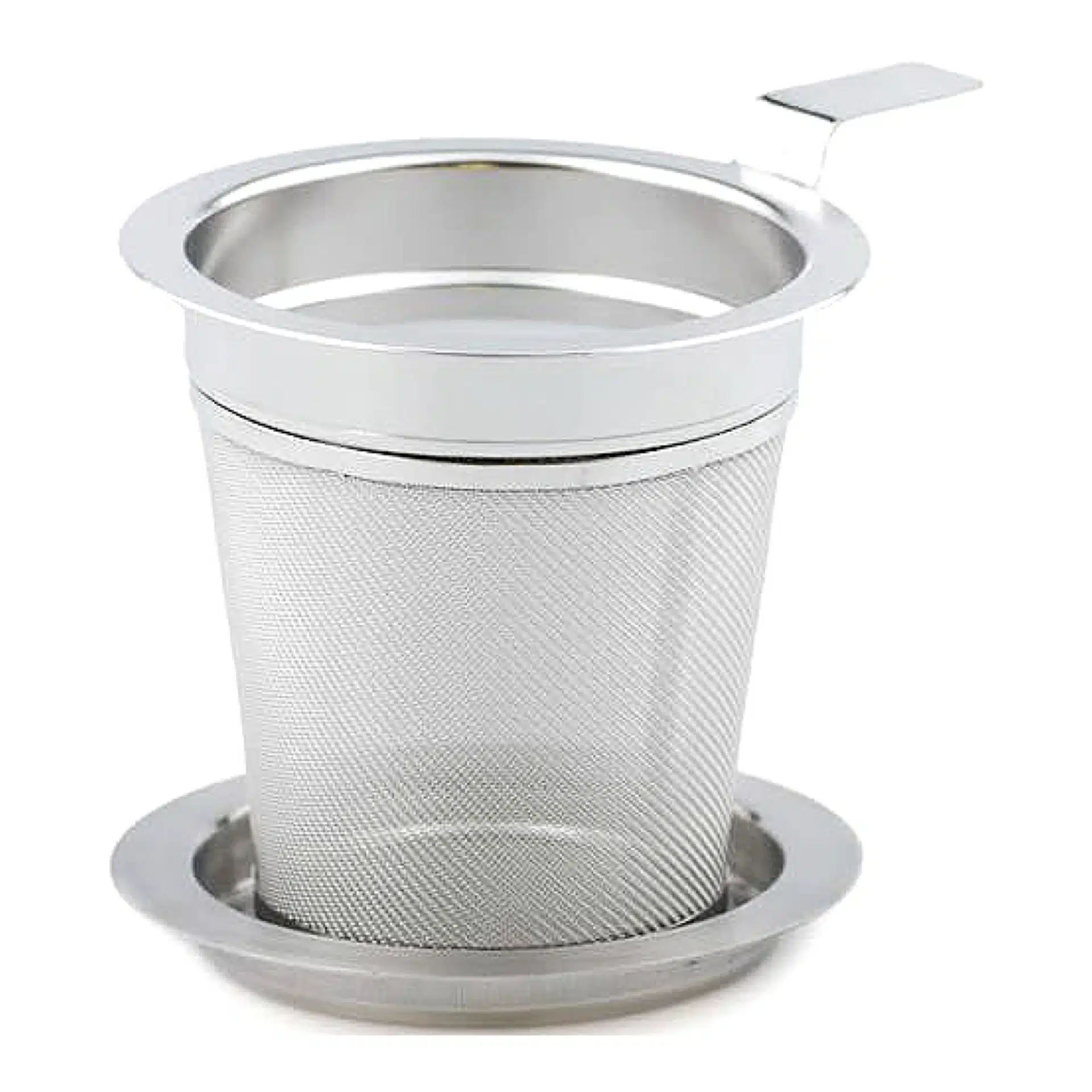 RVS theezeefje met enkele handgreep